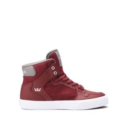 Supra Vaider Rød Høye Sneakers Barn [NO-6-W901]